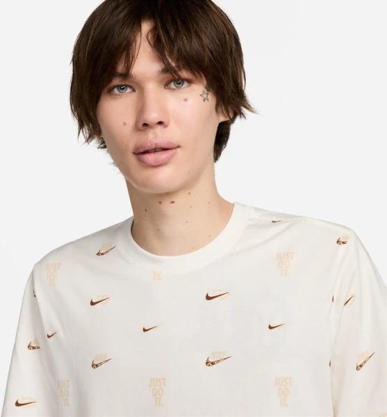 Футболка Nike M NSW TEE M90 12MO AOP молочная FQ8036-133