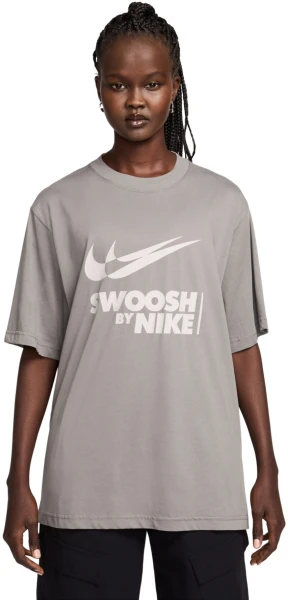 Футболка жіноча Nike W NSW TEE BF GLS сіра FZ4634-029