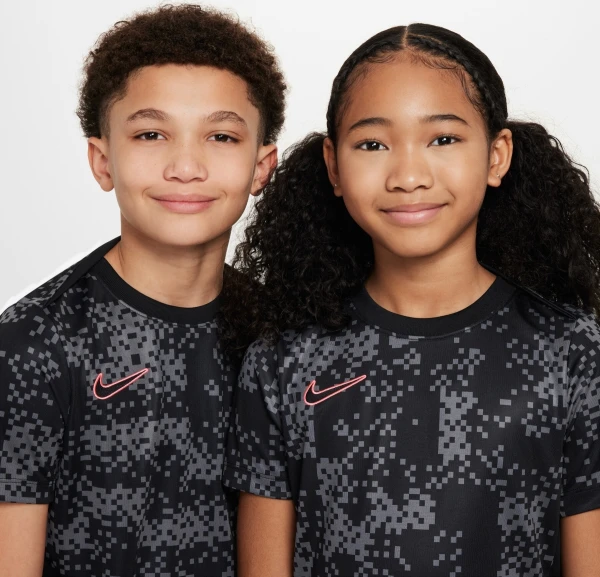 Футболка підліткова Nike K NK DF ACDPR SS TOP GX чорно-сіра FV0291-069