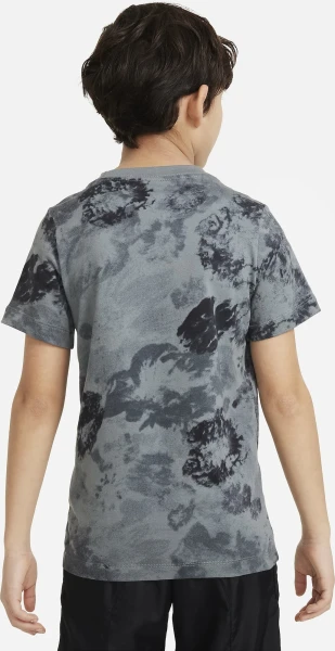 Футболка подростковая Nike K NSW TEE CLUB SSNL AOP серая FN9612-084