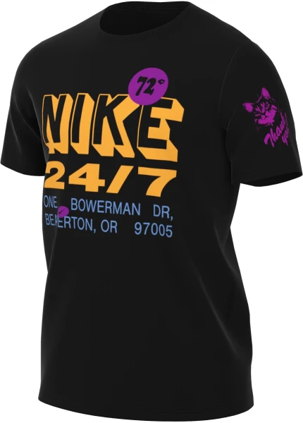 Футболка Nike M NK DF UV HYVERSE SS GFX черная FN3988-010