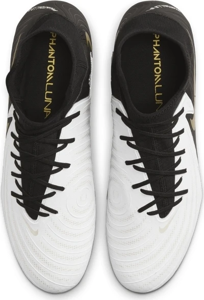 Бутсы Nike PHANTOM LUNA II ACADEMY FG/MG бело-черные FD6725-100