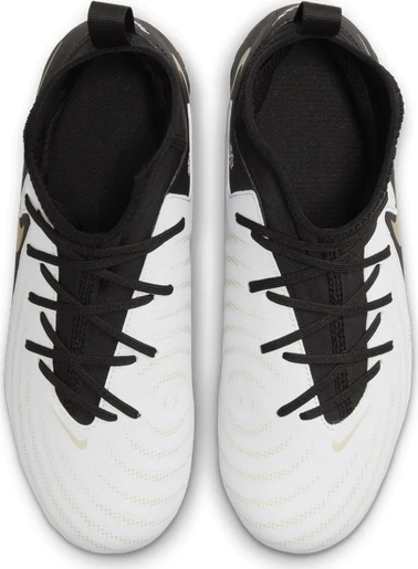 Бутси дитячі Nike JR PHANTOM LUNA II ACADEMY FG/MG біло-чорні FJ2603-100
