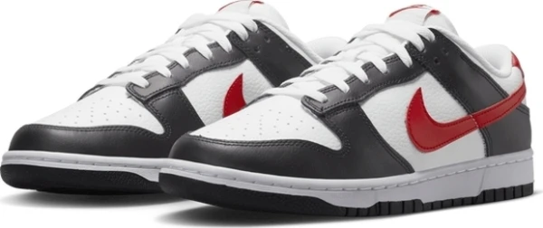 Кросівки Nike DUNK LOW RETRO біло-чорно-червоні FB3354-001