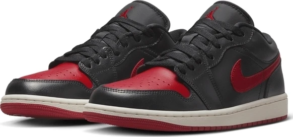 Кроссовки женские Nike AIR JORDAN 1 LOW черно-красные DC0774-061