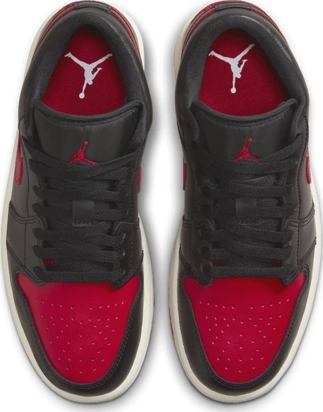 Кроссовки женские Nike AIR JORDAN 1 LOW черно-красные DC0774-061