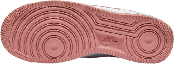 Кроссовки подростковые Nike AIR FORCE 1 (GS) бело-коралловые DV7762-102