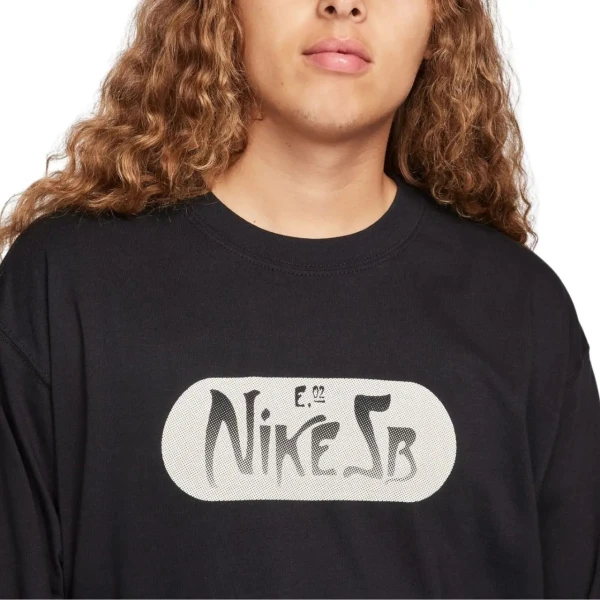Лонгслів Nike SB MAX 90 SKATE LONG SLEEVE чорний FQ3715-010