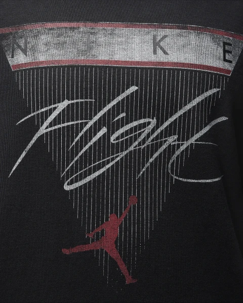 Лонгслив женский Nike AIR JORDAN T-SHIRT BLACK черный FD7205-010