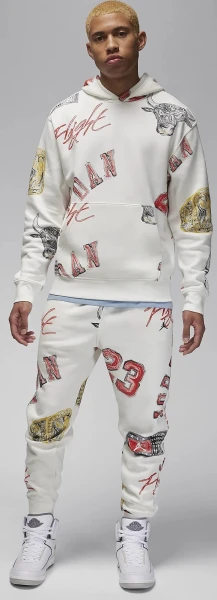 Спортивні штани Nike JORDAN BROOKLYN FLEECE білі FN4547-133
