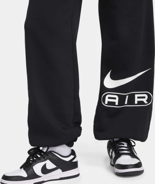 Спортивные штаны женские Nike AIR MID-RISE FLEECE JOGGERS черные FN1902-010