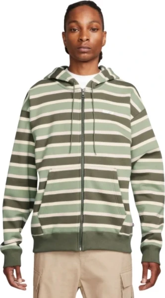 Толстовка Nike SB FULL-ZIP FLEECE SKATE HOODIE зелено-оливкова FN2512-113