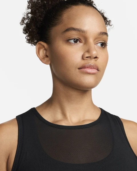 Топ женский Nike PRO MESH TANK черный FN7387-010