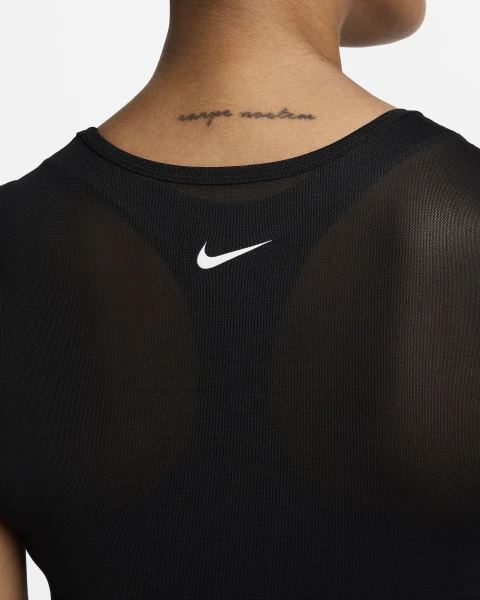 Топ женский Nike PRO MESH TANK черный FN7387-010