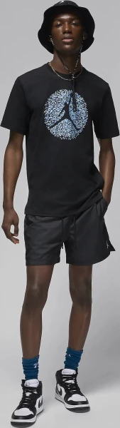 Футболка Nike M J FLT ESS POOL SS CREW черная FN6006-010