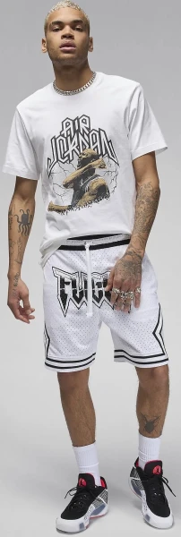 Футболка Nike M J SPRT SS DF GFX CREW белая FN6016-100