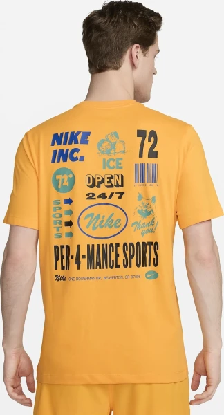Футболка Nike M NK DF TEE 3MO GFX помаранчева FV8366-717