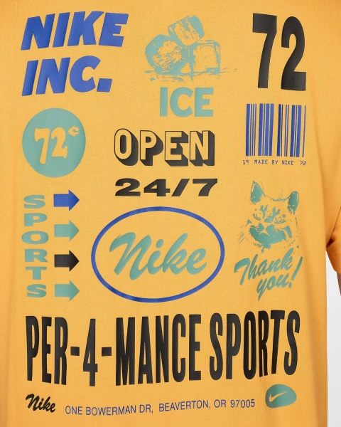Футболка Nike M NK DF TEE 3MO GFX помаранчева FV8366-717