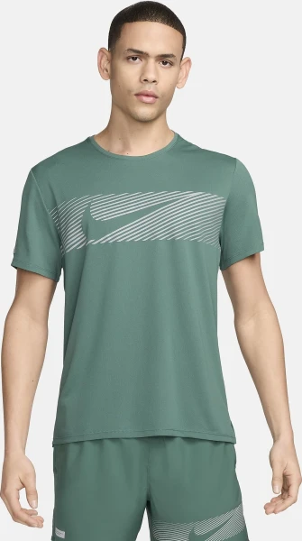 Футболка Nike M NK FLASH MILER TOP зеленая FN3051-361
