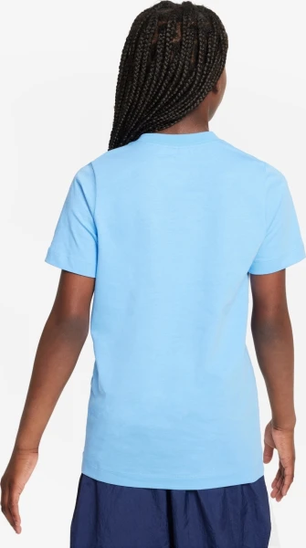Футболка подростковая Nike K NSW TEE FOOTBALL BALL FA23 голубая FD3971-412
