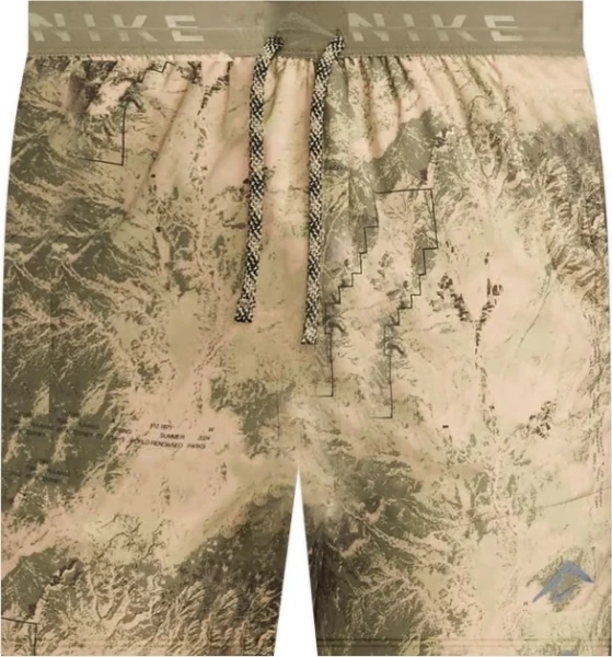 Шорти для бігу Nike M NK DF STRIDE 7BF SHORT AOP оливкові FN3314-222