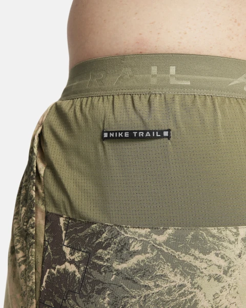 Шорти для бігу Nike M NK DF STRIDE 7BF SHORT AOP оливкові FN3314-222