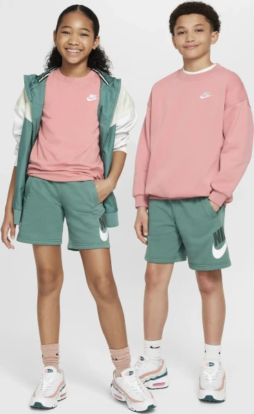 Шорти підліткові Nike K NSW CLUB FT SHORT HBR зелені FD2997-361