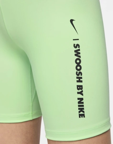 Велосипедки женские Nike W NK ONE DF HR SHRT GLS светло-зеленые FZ4873-376