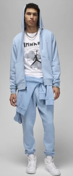 Толстовка Nike JORDAN MJ ESS FLC FZ HOODIE блакитна FJ7771-436