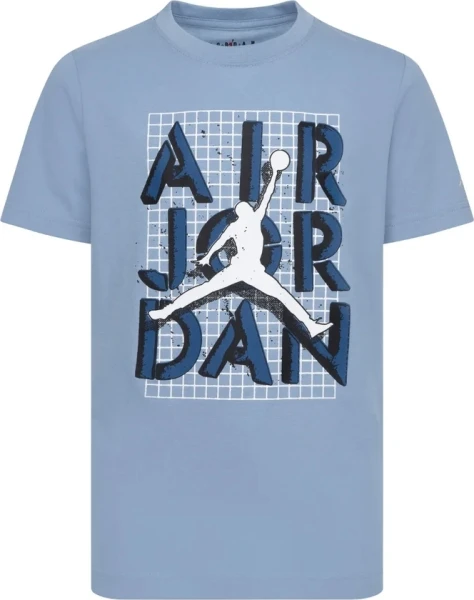 Футболка Nike JORDAN M J BRAND JM STACK SS CREW голубая FN5978-436