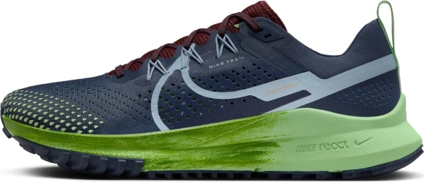 Кроссовки для трейлраннинга Nike REACT PEGASUS TRAIL 4 темно-сине-зелено-бордовые DJ6158-403