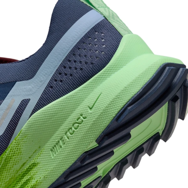 Кроссовки для трейлраннинга Nike REACT PEGASUS TRAIL 4 темно-сине-зелено-бордовые DJ6158-403