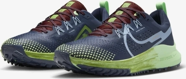 Кроссовки для трейлраннинга женские Nike REACT PEGASUS TRAIL 4 темно-сине-зелено-бордовые DJ6159-403