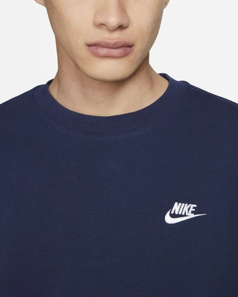 Свитшот Nike M NSW CLUB CRW FT темно-синий BV2666-410