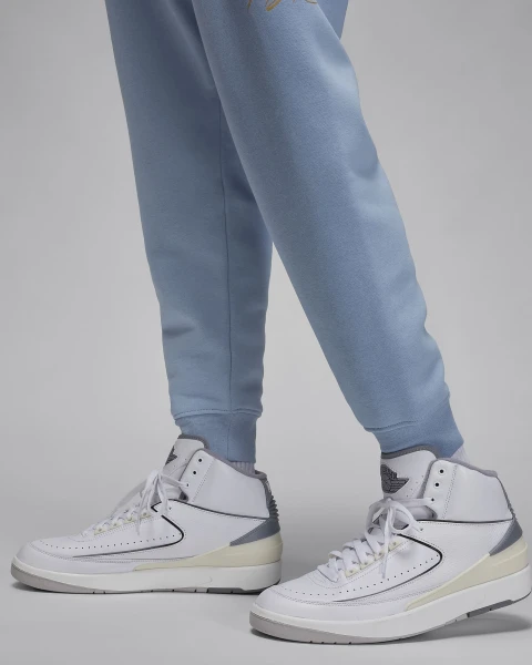 Спортивные штаны Nike M J ESS FLC BASELINE PANT голубые FD7345-436