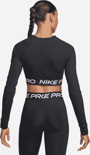 Топ жіночий Nike PRO DF 365 CROP LS чорний FV5484-010