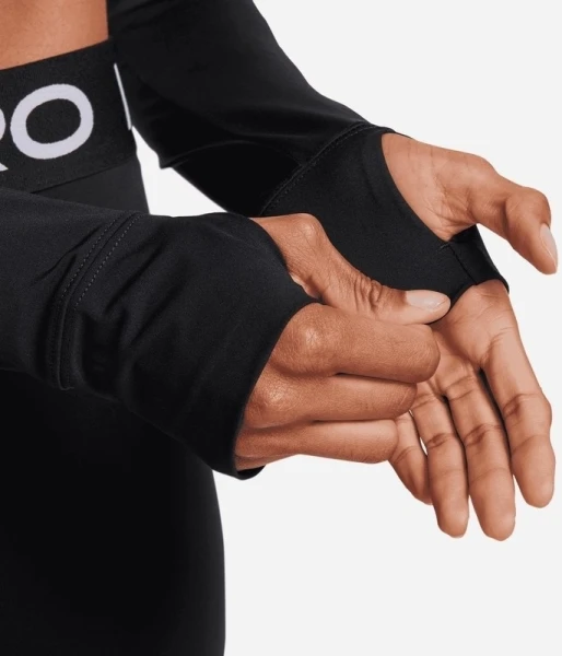 Топ жіночий Nike PRO DF 365 CROP LS чорний FV5484-010
