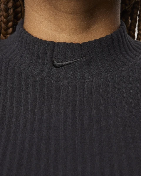 Топ жіночий Nike W NSW NK CHLL KNT RIB CRP TNK чорний FN3677-010