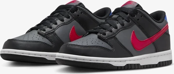 Кросівки підліткові Nike DUNK LOW GS SPIDER-MAN чорно-червоно-сині FV0373-001