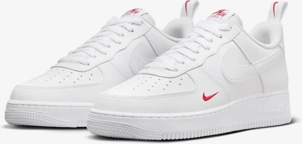 Кросівки Nike AIR FORCE 1' 07 біло-червоні FZ7187-100