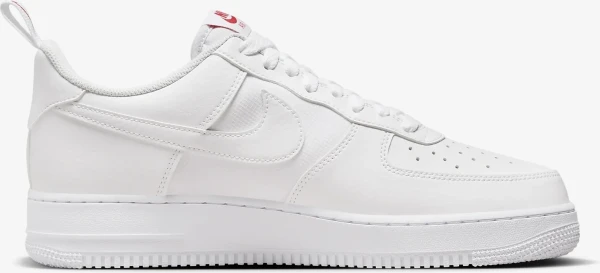 Кросівки Nike AIR FORCE 1' 07 біло-червоні FZ7187-100