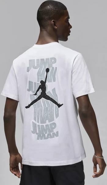 Футболка Nike JORDAN MBRAND SS JM STACK CREW белая FN6029-100