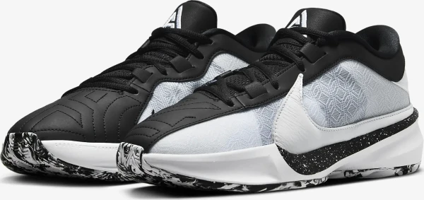 Кроссовки баскетбольные Nike ZOOM FREAK 5 бело-черные DX4985-101