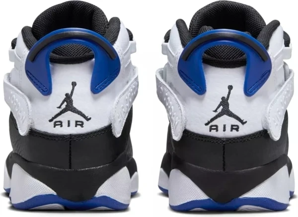 Кросівки баскетбольні підліткові Nike JORDAN 6 RINGS біло-чорно-сині 323419-142