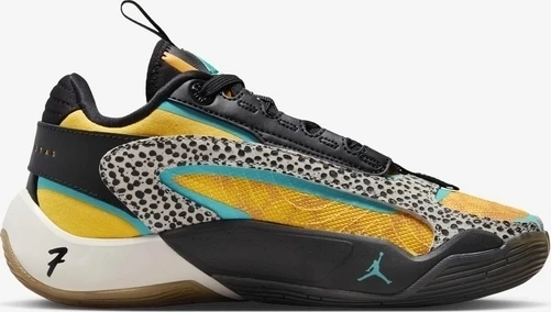Кроссовки баскетбольные подростковые Nike JORDAN LUKA 2 (GS) оранжево-бирюзово-черные FQ9045-800