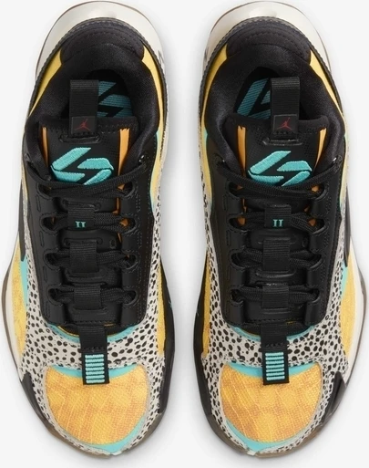 Кроссовки баскетбольные подростковые Nike JORDAN LUKA 2 (GS) оранжево-бирюзово-черные FQ9045-800