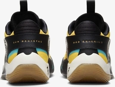 Кроссовки баскетбольные подростковые Nike JORDAN LUKA 2 (GS) оранжево-бирюзово-черные FQ9045-800