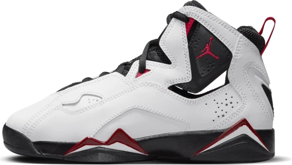 Кроссовки баскетбольные подростковые Nike JORDAN TRUE FLIGHT (GS) бело-черно-красные 343795-100