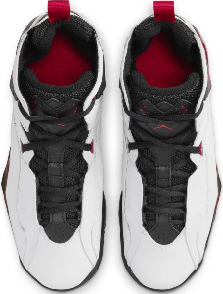 Кроссовки баскетбольные подростковые Nike JORDAN TRUE FLIGHT (GS) бело-черно-красные 343795-100