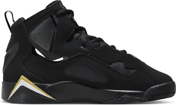 Кроссовки баскетбольные подростковые Nike JORDAN TRUE FLIGHT (GS) черно-золотые 343795-017